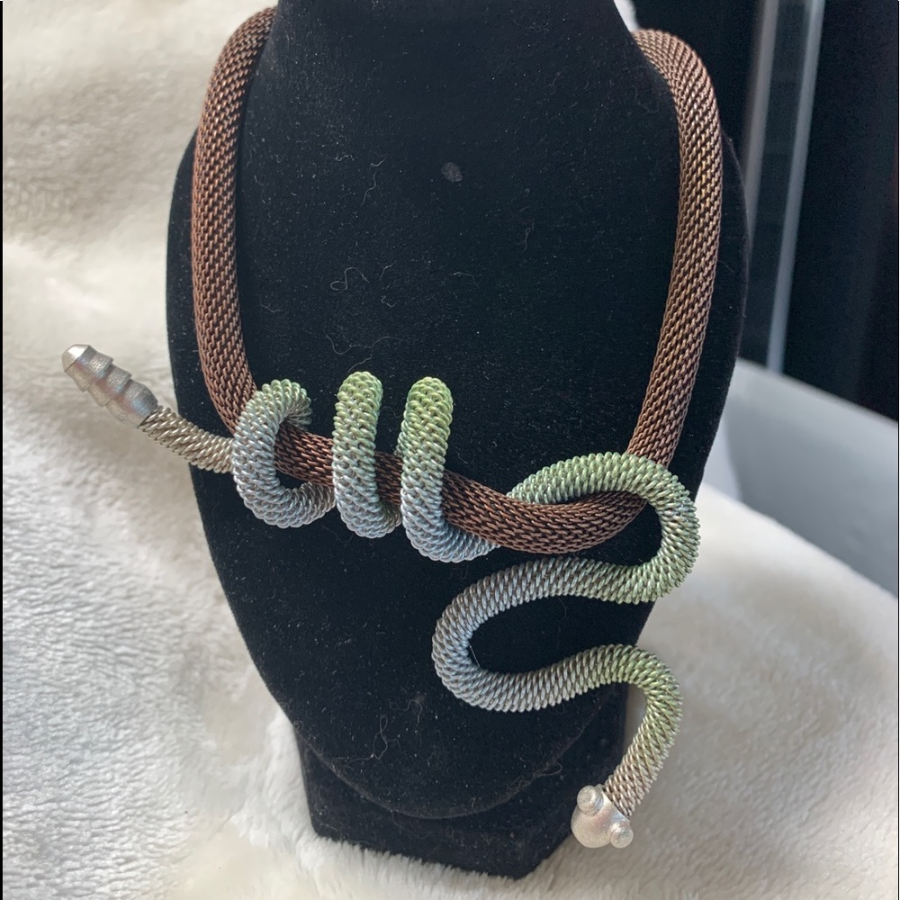 Designer snake necklace